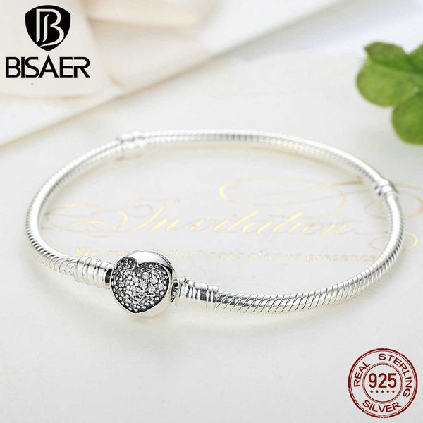 beaded strands bisaer % 925 sterling silver classic snake chain heart zircon bangle bracelet charm for women fine jewelry weus916 gift l2210, Black
beaded strands bisaer % 925 sterling silver classic snake chain heart zircon bangle bracelet charm for women fine jewelry weus916 gift l2210, Black