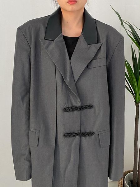 women's jackets asymmetrical straight blazers for women notched collar long sleeve single breasted hit color loose coats female, Black;brown
women's jackets asymmetrical straight blazers for women notched collar long sleeve single breasted hit color loose coats female, Black;brown