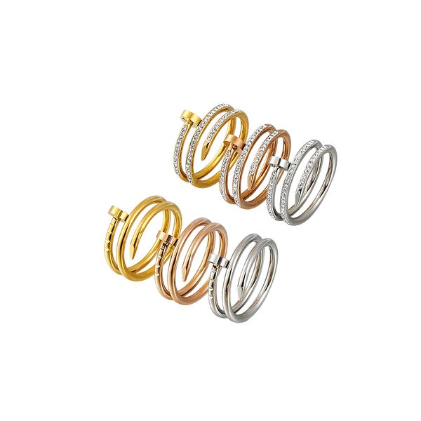 fashion luxury diamond band rings screw design jewelry rose gold plated 4mm thin stainless steel 3 diamonds mens silver engagement love ring
fashion luxury diamond band rings screw design jewelry rose gold plated 4mm thin stainless steel 3 diamonds mens silver engagement love ring