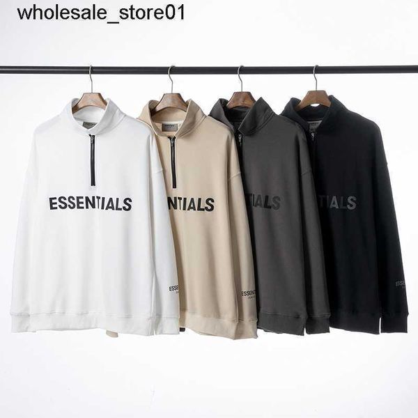 men's hoodies designer sweatshirts essential youth three-dimensional silicone letter semi zipper stand collar sweater hoodie, Black
men's hoodies designer sweatshirts essential youth three-dimensional silicone letter semi zipper stand collar sweater hoodie, Black