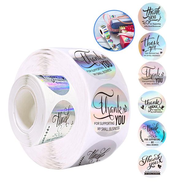 150/600 pieces 1.5'' laser stickers rainbow thank you for supporting my small business stickers roll sticker adhesive holographic 
150/600 pieces 1.5'' laser stickers rainbow thank you for supporting my small business stickers roll sticker adhesive holographic