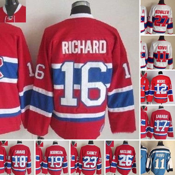 1909-1999 movie retro ccm hockey jersey embroidery 11 saku koivu 12 dominic moore 16 henri richard 17 georges laraque 18 serge savard 19 lar, Black;red
1909-1999 movie retro ccm hockey jersey embroidery 11 saku koivu 12 dominic moore 16 henri richard 17 georges laraque 18 serge savard 19 lar, Black;red