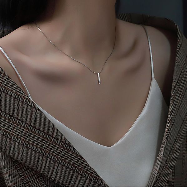 pendant necklaces minimalist 925 sterling sier geometric necklace aaa shiny zircon long cube fine jewelry girls party birthday got e smt0t, Silver
pendant necklaces minimalist 925 sterling sier geometric necklace aaa shiny zircon long cube fine jewelry girls party birthday got e smt0t, Silver