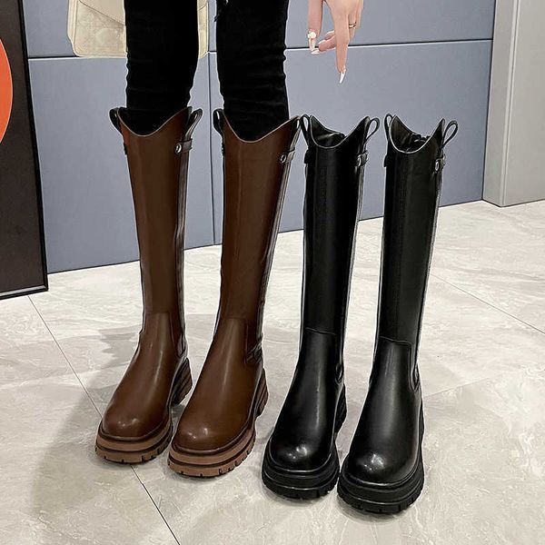 boots 2022 autumn round head vmouth rivet back zipper mid high fashionable casual new women s thick soled cavalry 221013, Black
boots 2022 autumn round head vmouth rivet back zipper mid high fashionable casual new women s thick soled cavalry 221013, Black