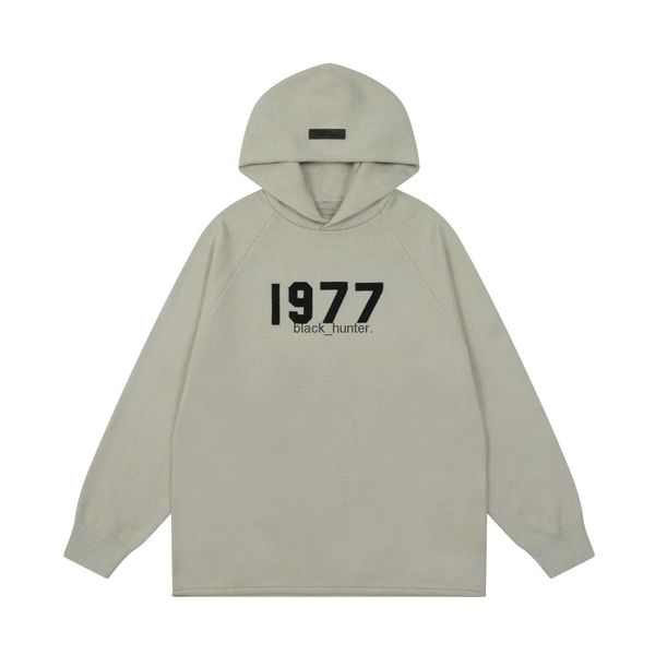 men's sweaters essential designer season 8 duplex men women's 1977 hooded sweaters, White;black 
men's sweaters essential designer season 8 duplex men women's 1977 hooded sweaters, White;black