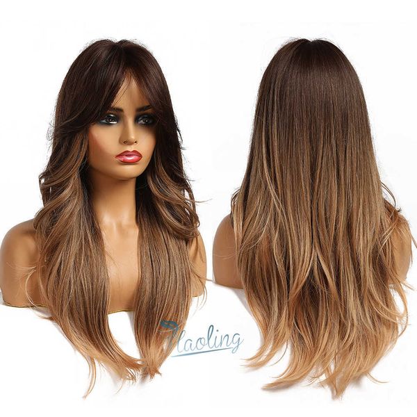 headwear hair accessories haoling oem/odm ombre brown synthetic wigs for african american women synthetic wigs with lowt price
headwear hair accessories haoling oem/odm ombre brown synthetic wigs for african american women synthetic wigs with lowt price