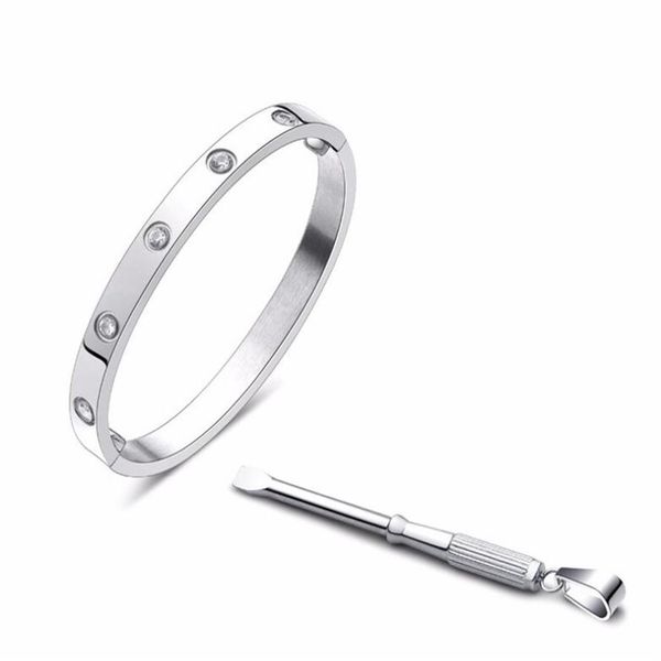 titanium steel love bracelets silver rose gold bangles women men screw screwdriver bracelet couple jewelry with box set shipp275v, Black
titanium steel love bracelets silver rose gold bangles women men screw screwdriver bracelet couple jewelry with box set shipp275v, Black