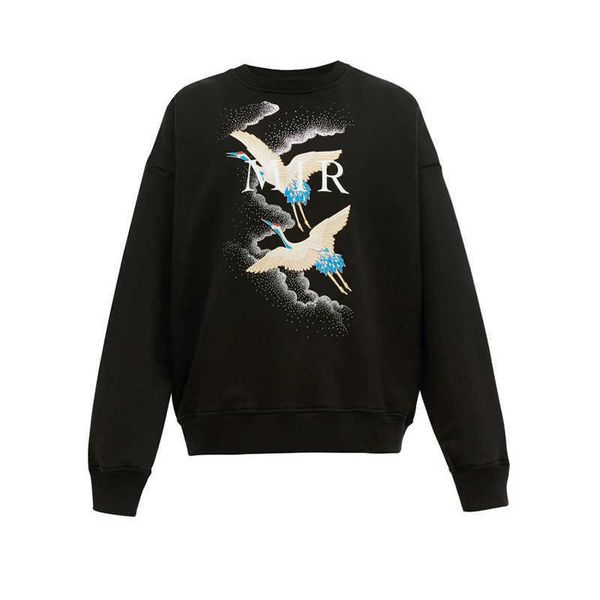 men's hoodies sweatshirts mens fashion crane printed men women stylist jacket size s-xl, Black
men's hoodies sweatshirts mens fashion crane printed men women stylist jacket size s-xl, Black