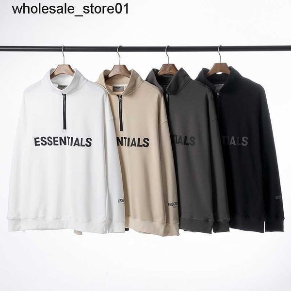 men's hoodies designer sweatshirts essential half zipper letter stand collar pullover men women fashion streetwear hoodie, Black
men's hoodies designer sweatshirts essential half zipper letter stand collar pullover men women fashion streetwear hoodie, Black