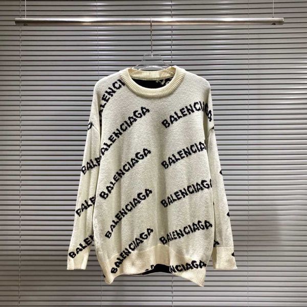 women cardigan sweater autumn winter 2022 new balencigass fashion brand paris knitted men's women's crew neck letter jacquard casu, White;black
women cardigan sweater autumn winter 2022 new balencigass fashion brand paris knitted men's women's crew neck letter jacquard casu, White;black