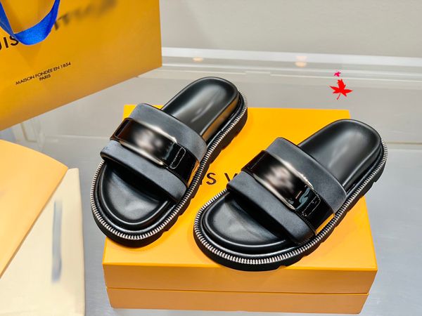 2023 fashion women sandals genuine leather slippers summer flat stylist slides ladies beach sandal party wedding slipper with box -k077, Black
2023 fashion women sandals genuine leather slippers summer flat stylist slides ladies beach sandal party wedding slipper with box -k077, Black