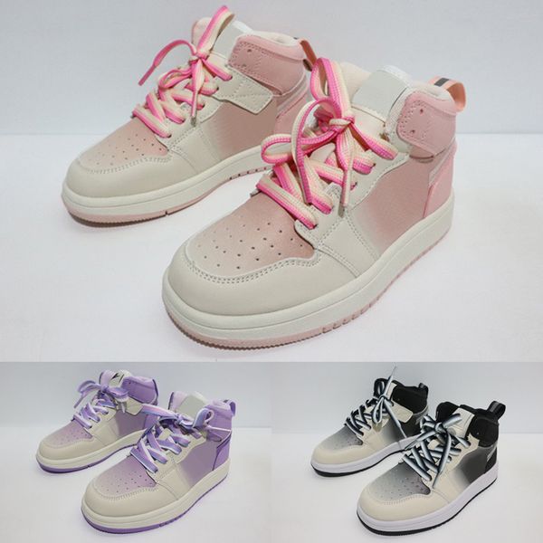 jumpman 1 high og kids skateboard shoes pink black purple white 1s i sports sneakers trainers running shoes size 26-37
jumpman 1 high og kids skateboard shoes pink black purple white 1s i sports sneakers trainers running shoes size 26-37
