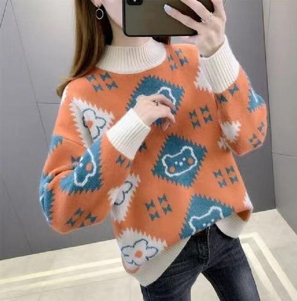 women's sweaters o neck for knitted luxury loose puff dress pullover lace up jumper apple casual, White;black
women's sweaters o neck for knitted luxury loose puff dress pullover lace up jumper apple casual, White;black