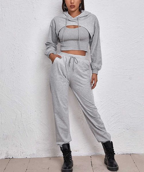 women's two piece pants seigurhry women 3 pieces tracksuit outfits long sleeve pullover hoodie tank jogging pants sweatsuit workout set, White
women's two piece pants seigurhry women 3 pieces tracksuit outfits long sleeve pullover hoodie tank jogging pants sweatsuit workout set, White