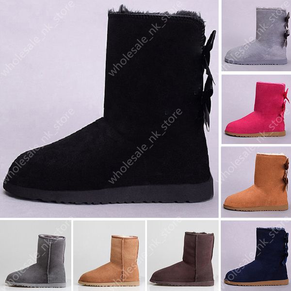 australia snow designer boots women winter fashion classic short ankle knee bow girl bailey boot size us 5-10, Black
australia snow designer boots women winter fashion classic short ankle knee bow girl bailey boot size us 5-10, Black