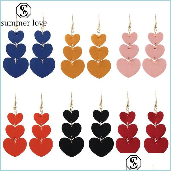 dangle chandelier faux leather earrings 6 colors heart shape double side christmas earring dangle long jewelry gift for women summer dho5x, Silver
dangle chandelier faux leather earrings 6 colors heart shape double side christmas earring dangle long jewelry gift for women summer dho5x, Silver