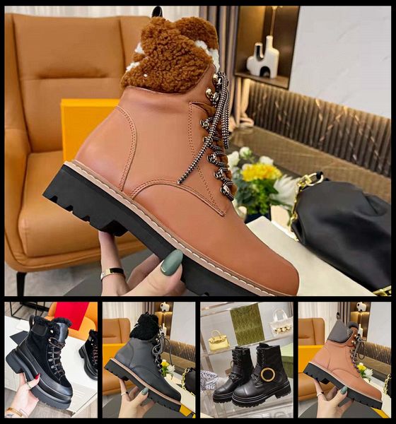 designer boots paris luxury brand boot genuine leather martin ankle booties woman short boot sneakers trainers slipper sandals by shoebrand, Black