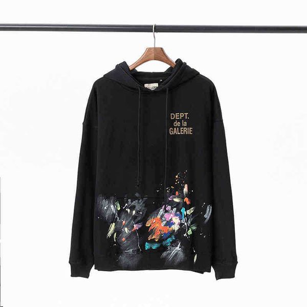 gallerydepts hoodie designer high version hand-painted graffiti splash ink old letters printed terry trend hoodies, Black
gallerydepts hoodie designer high version hand-painted graffiti splash ink old letters printed terry trend hoodies, Black