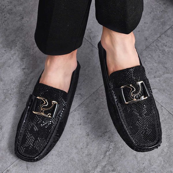 loafers men shoes pu solid color classic trend snakeskin pattern metal decoration casual simple comfortable driving shoes, Black
loafers men shoes pu solid color classic trend snakeskin pattern metal decoration casual simple comfortable driving shoes, Black