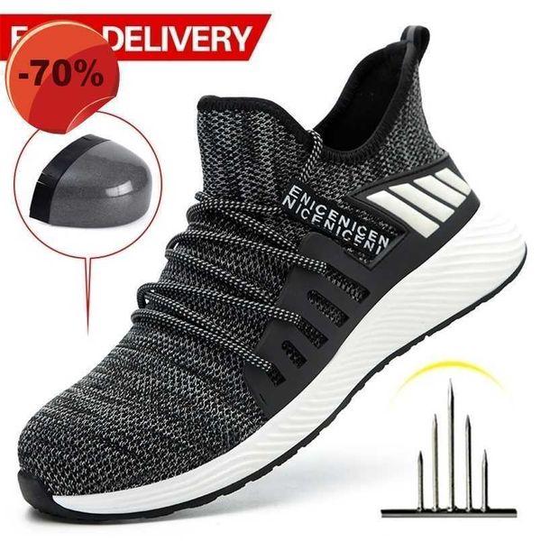 safety shoes sport airflow work boots puncture-proof sneakers steel toe cap indestructible construction outdoor 220212 men women, Black;brown
safety shoes sport airflow work boots puncture-proof sneakers steel toe cap indestructible construction outdoor 220212 men women, Black;brown