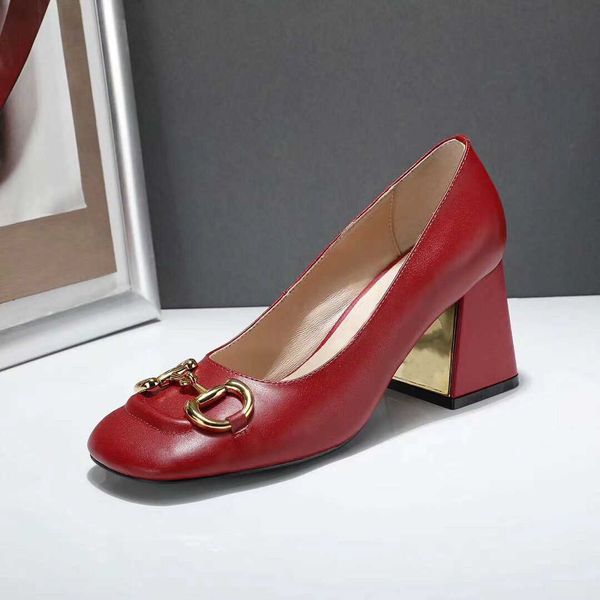 2022 new square dress women shoes summer fashion cowhide high heels coarser heel 100% leather metal buckle lady designer heeled boat shoe sh, Black
2022 new square dress women shoes summer fashion cowhide high heels coarser heel 100% leather metal buckle lady designer heeled boat shoe sh, Black