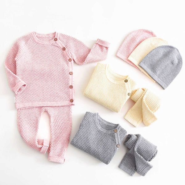 pajamas baby boy girl clothes sets spring newborn clothing pant outfits knit sweater t221013, Blue;red
pajamas baby boy girl clothes sets spring newborn clothing pant outfits knit sweater t221013, Blue;red