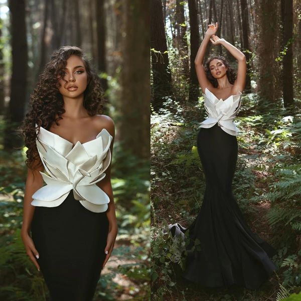 simple black&white strapless prom dresses mermaid party dresses ruched sleeveless custom made evening dress, Black;red
simple black&white strapless prom dresses mermaid party dresses ruched sleeveless custom made evening dress, Black;red