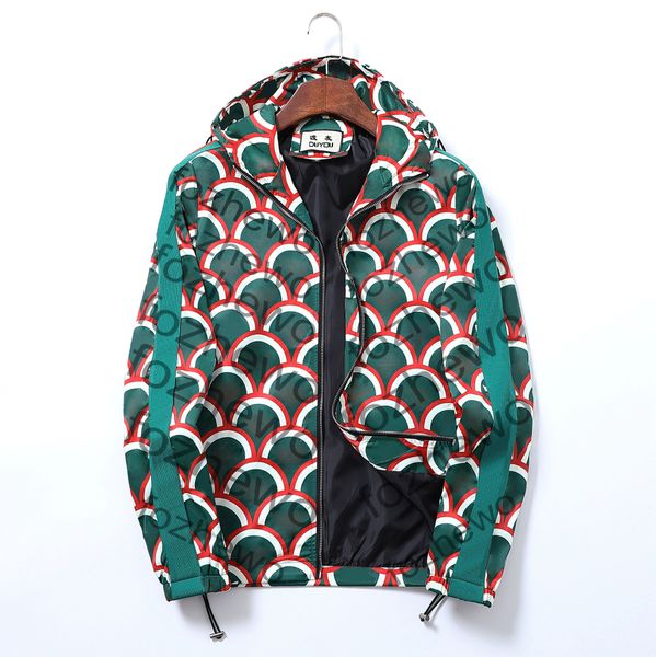 mens jackets thin windbreaker zip hooded trefoil print jacket outerwear hip hop designer coats armband fashion spring and autumn parkas size, Black;brown 
mens jackets thin windbreaker zip hooded trefoil print jacket outerwear hip hop designer coats armband fashion spring and autumn parkas size, Black;brown