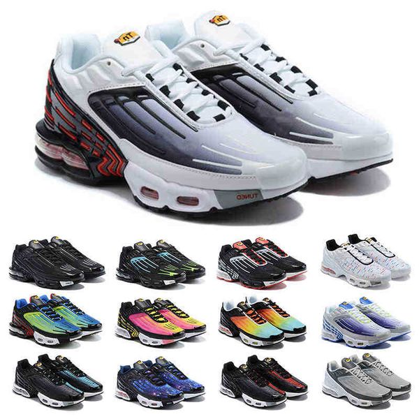 2022 tn plus 3 women men running shoes triple black iridescent white laser blue bred hyper violet sunset outdoor trainers chaussures 36-45
2022 tn plus 3 women men running shoes triple black iridescent white laser blue bred hyper violet sunset outdoor trainers chaussures 36-45