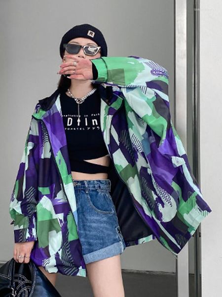 women's jackets hit color jacket for women hodded long sleeve patchwork zipper loose oversize casual coats female autumn clothing, Black;brown
women's jackets hit color jacket for women hodded long sleeve patchwork zipper loose oversize casual coats female autumn clothing, Black;brown
