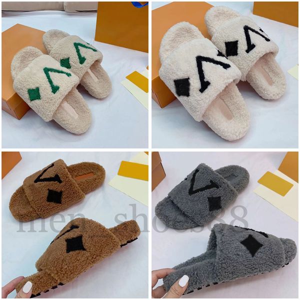 womens slippers ladies designer luxury winter wool slides fur fluffy furry warm letters sandals comfortable fuzzy girl flip flop slipper lei, Black
womens slippers ladies designer luxury winter wool slides fur fluffy furry warm letters sandals comfortable fuzzy girl flip flop slipper lei, Black
