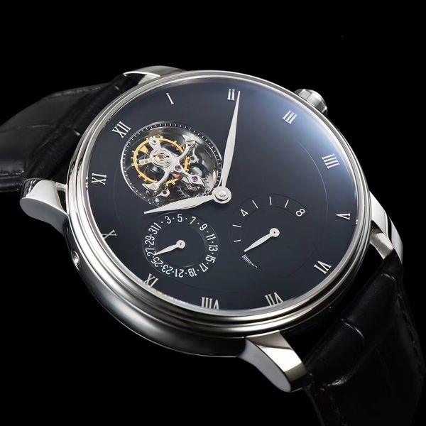 men's mechanical wristwatch silver case black surface 42.5mm tourbillon 6025-1542-55 super movement automatic winding sapphire multi-fu, Slivery;brown
men's mechanical wristwatch silver case black surface 42.5mm tourbillon 6025-1542-55 super movement automatic winding sapphire multi-fu, Slivery;brown