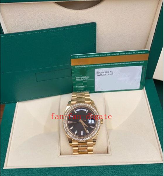 luxury fashion watches day-date president 40mm 18kt yellow gold diamond bezel black dial 228348 automatic men's watch 18, Slivery;brown
luxury fashion watches day-date president 40mm 18kt yellow gold diamond bezel black dial 228348 automatic men's watch 18, Slivery;brown