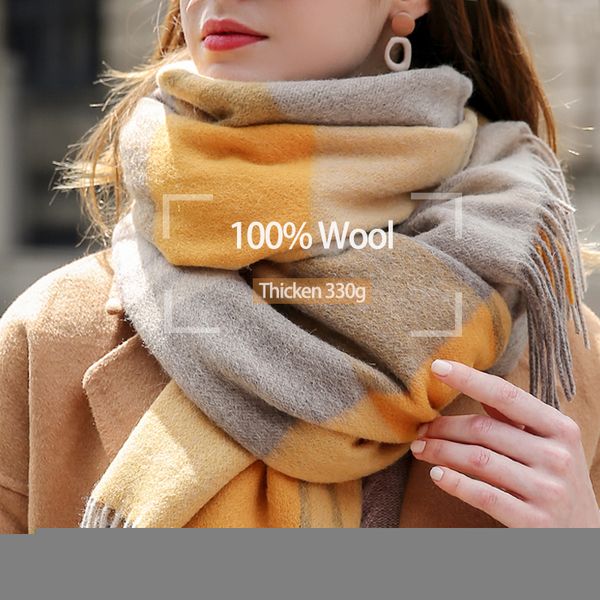 scarves winter 100% real wool checkered scarf women plaid cashmere lattice large shawl and wraps ladies warm echarpe pashmina 221013, Blue;gray
scarves winter 100% real wool checkered scarf women plaid cashmere lattice large shawl and wraps ladies warm echarpe pashmina 221013, Blue;gray