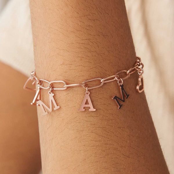 beaded strands personalized initial letter bracelet in stainless steel link engraved custom name jewelry gift for her l221012, Black
beaded strands personalized initial letter bracelet in stainless steel link engraved custom name jewelry gift for her l221012, Black