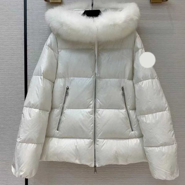 maya designer women's down jacket embroidered badge winter coat fur collar womens winter coats, Black
maya designer women's down jacket embroidered badge winter coat fur collar womens winter coats, Black