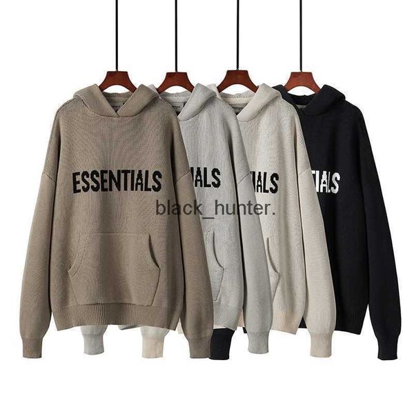 men's sweaters essential designer fashion brand knitted pullover hooded men women's sweater, White;black
men's sweaters essential designer fashion brand knitted pullover hooded men women's sweater, White;black