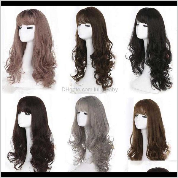 headwear hair accessories 28 inch long wavy hair wig with bangs linen brown rattan sier grey woman high temperature itld2 isek4
headwear hair accessories 28 inch long wavy hair wig with bangs linen brown rattan sier grey woman high temperature itld2 isek4
