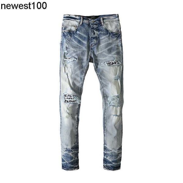 men's jeans amirs designer men's jeans small feet new leisure versatile slim cut hole jeans men, Blue
men's jeans amirs designer men's jeans small feet new leisure versatile slim cut hole jeans men, Blue