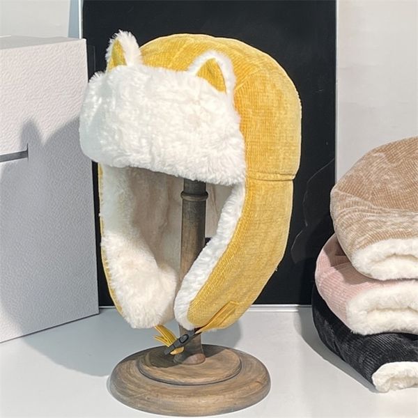 beanieskull caps winter coldproof warm cotton hat cat ears cap russian women earmuffs thicken earflapped headwear bonnet 221013, Blue;gray
beanieskull caps winter coldproof warm cotton hat cat ears cap russian women earmuffs thicken earflapped headwear bonnet 221013, Blue;gray