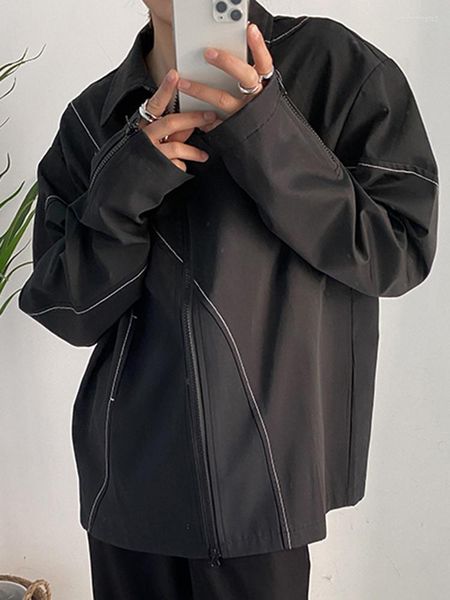 women's jackets irregular jacket for women lapel logn sleeve patchwork zipper caual loose female autumn clothing fashion 2022, Black;brown
women's jackets irregular jacket for women lapel logn sleeve patchwork zipper caual loose female autumn clothing fashion 2022, Black;brown