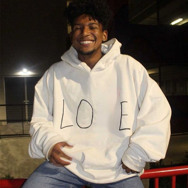big v sweater designer hoodie valentine's day limited love graffiti hooded coat thin long sleeve jacket men women, Black
big v sweater designer hoodie valentine's day limited love graffiti hooded coat thin long sleeve jacket men women, Black