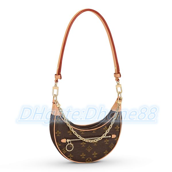 latest m81098 loop half moon shoulder bags luxury designer genuine leather satchel zipper clutch handbag women's men gold chain straps
latest m81098 loop half moon shoulder bags luxury designer genuine leather satchel zipper clutch handbag women's men gold chain straps