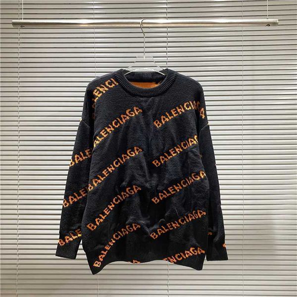 new balencigass autumn women version cardigan sweater high fashion brand paris jacquard letter round neck pullover men's women's l, White;black
new balencigass autumn women version cardigan sweater high fashion brand paris jacquard letter round neck pullover men's women's l, White;black
