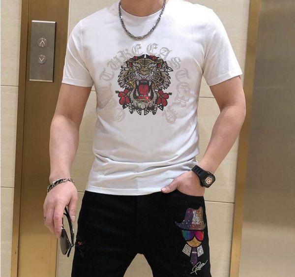 2022 brand new cotton mens t shirt personalized men t shirts rhinestone tee, White;black
2022 brand new cotton mens t shirt personalized men t shirts rhinestone tee, White;black