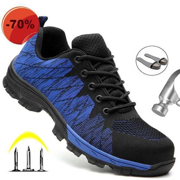 work safety shoes men boots fashion sneakers male steel toe indestructible 211022, Black;brown
work safety shoes men boots fashion sneakers male steel toe indestructible 211022, Black;brown