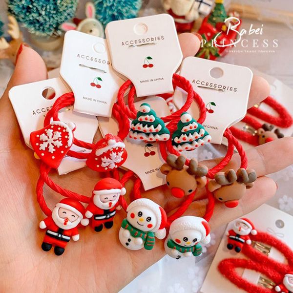 hair rubber bands christmas style scrunchies for children santa claus snowman bell elk charm pendant, Pink
hair rubber bands christmas style scrunchies for children santa claus snowman bell elk charm pendant, Pink