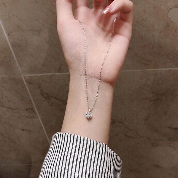 pendant necklaces 925 sterling sier shiny simple zircon clavicle o chain cz choker necklace for women gift fine jewelry nk094 drop d smtre, Silver
pendant necklaces 925 sterling sier shiny simple zircon clavicle o chain cz choker necklace for women gift fine jewelry nk094 drop d smtre, Silver