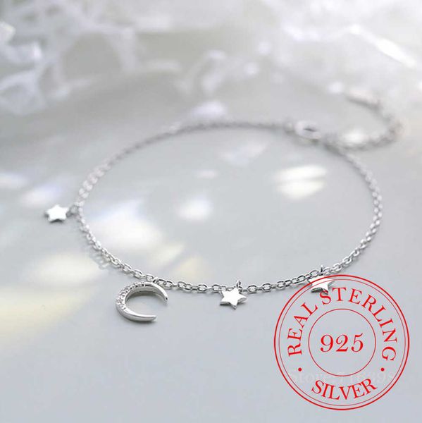 beaded strands sweet moon star charm bracelet 925 sterling silver micro cubic zircon pendant bracelet for women silver 925 jewelry pulsera l, Black
beaded strands sweet moon star charm bracelet 925 sterling silver micro cubic zircon pendant bracelet for women silver 925 jewelry pulsera l, Black