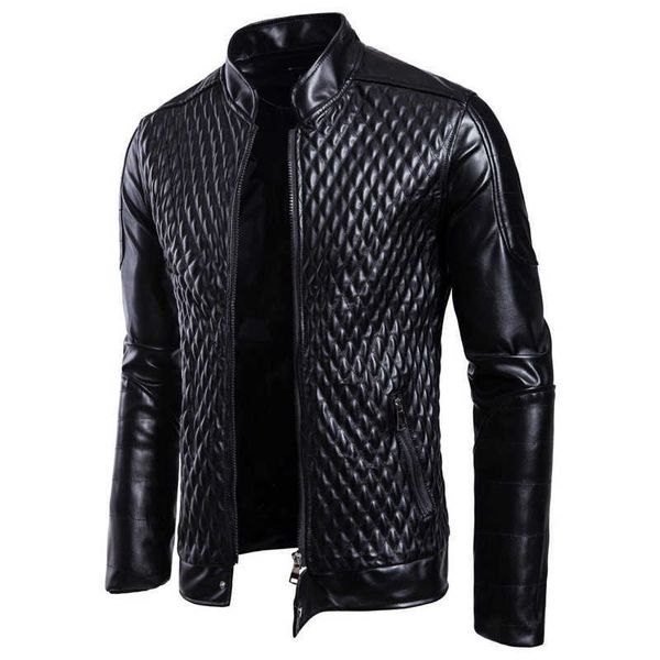 men's leather faux fashion motorcycle pu jackets autumn winter slim fit male business fitness casual outwear coats, Black
men's leather faux fashion motorcycle pu jackets autumn winter slim fit male business fitness casual outwear coats, Black